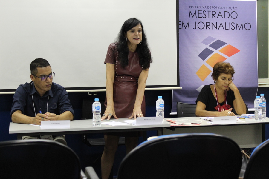 Professora Maria José Braga debate o Jornalismo na era digital durante o ENPJ. Foto: Hellen Scheidt
